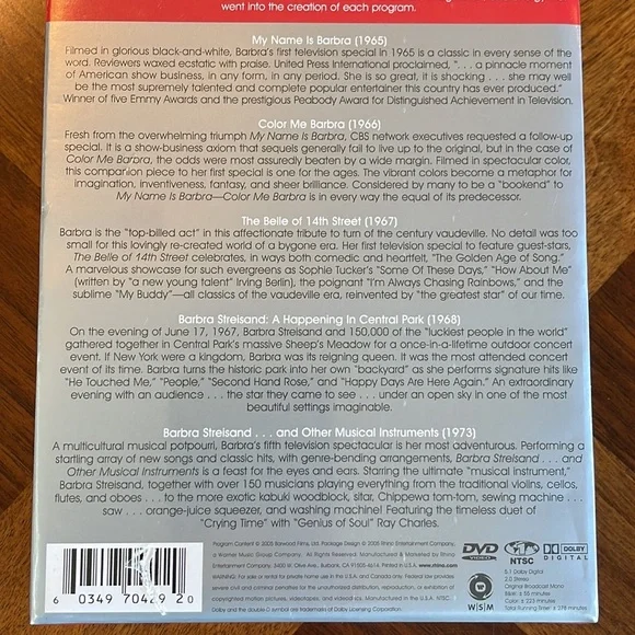 NEW UNOPENED BARBRA STREISAND THE TELEVISION SPECIALS